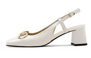 Женские туфли на высоком каблуке цвета экрю CAMEIDO, Ecru