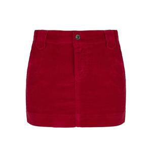 Бархатная мини-юбка микро Conquista, красный