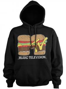 Толстовка Hamburger Big Tall Hoodie черного цвета MTV
