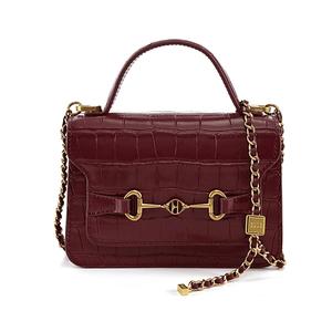 ELLE Кожаная поясная сумка маленькая women's white/pink/blue/black