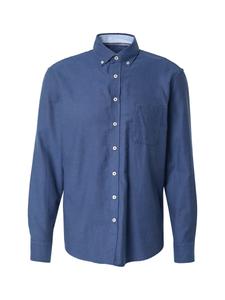 Рубашка на пуговицах классического кроя FYNCH-HATTON, темно-синий