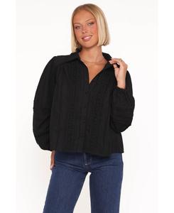 Женский топ Catania с кружевной вставкой Petal and Pup, Black