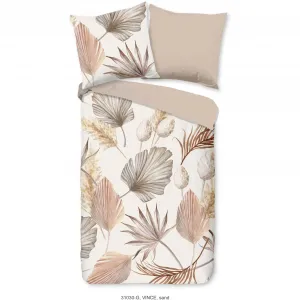 Двустороннее постельное белье Good Morning «Vince», 100% хлопок, Renforce, 135х200, молния, двусторонний вид, песочный