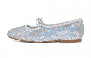 Низкие матерчатые кеды серебристые детские CHARLES&KEITH, серебряный