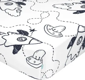 Простыня на резинке Starspace 90x200x32 см (кровать 90) 100% хлопок Сделано в Европе HAPPY FRIDAY S.L.