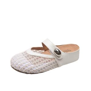 Женские сандалии с закрытым носком, устойчивые к истиранию Boldi Kuki, Ecru