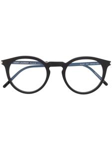 Saint Laurent Eyewear очки SL347 в круглой оправе, черный