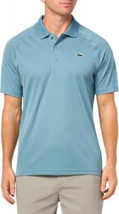 Lacoste мужская спортивная поло с коротким рукавом Regular Fit Green Croc, Limestone
