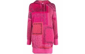 Платье с длинными рукавами женское фуксия Kenzo