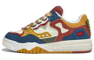 Кроссовки Kappa Skateboarding Shoes Unisex Low-top Red/White/Yellow/Blue, светло-желтый