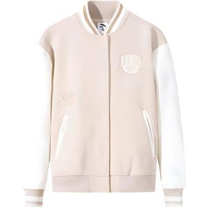 Куртка бейсбольная Anta Life Collection женская пудрового оттенка Powder Puff