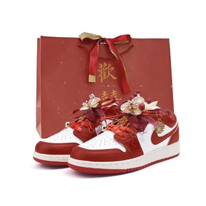 Jordan Баскетбольные кроссовки Air 1 Low Top Vintage, женские, красные