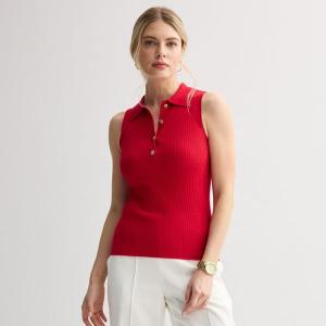 Женский свитер-майка с воротником-стойкой Nine West, цвет heartless