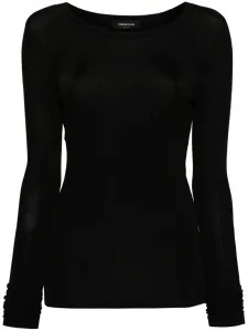 Топ в рубчик Fabiana Filippi, черный