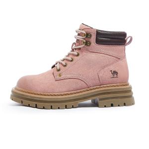 CAMEL Мартин Бут 4,5 см женские розовые на флисовой подкладке, цвет Pink Fleece-Lined