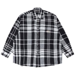 Заимствованная рубашка Stussy x Our Legacy Work Shop в клетку Bold Check Linen