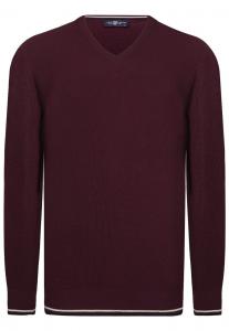 Свитер с v-образным вырезом Jimmy Sanders Sweater, цвет blackberry