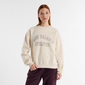 Флисовый экипаж с графическим рисунком Kapuzensweat New Balance, цвет linen