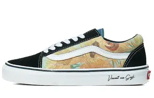 Кроссовки Vans Old Skool Skateboarding Shoes Unisex Low-top Black/orange, черный