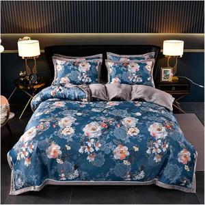 IBDRYKK Комплект постельного белья цветочный жаккард ботанический винтажный узор мягкий флис