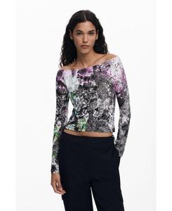 Женская футболка, разработанная г-ном Кристианом Лакруа Desigual, Lilac