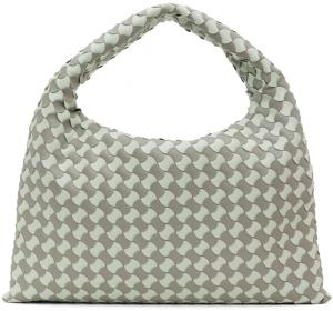 Маленькая зелено-серая сумка Hop Hop Bottega Veneta