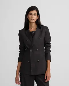 Женский пиджак в клетку серого и бордового цвета Silbon