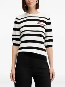 Полосатый джемпер Twinset, белый