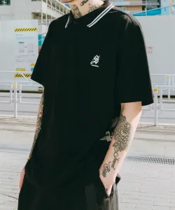 Хлопковая рубашка поло Subciety, цвет Black