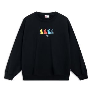 Спортивная толстовка Li-Ning Rijindoujin Graphic Sweatshirt 'Black' AWDT315-2, черный