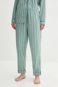 Хлопковые пижамные штаны United Colors Of Benetton, бирюзовый