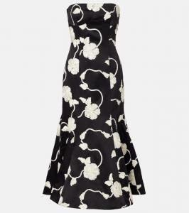 Платье миди с вышивкой Ana Rotate, Black Comb.