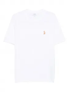 Футболка с вышивкой Maison Kitsuné, белый