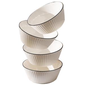 Парные серьги чаша KAWASIMAYA, 6-Inch Noodle Bowl (4 Pcs Set)