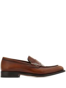 Лоферы с декором Gancini Ferragamo, коричневый