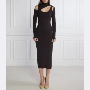 Шерстяной костюм Patrizia Pepe, коричневый