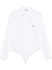 Coperni комбинезон с контрастным верхом, белый