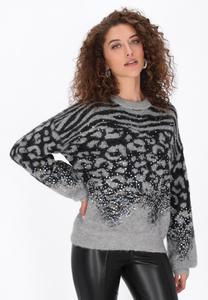 Джемпер faina Jumper, Grey/Black/Grey