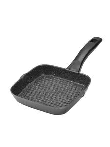 Сковорода-гриль серого цвета - (Д)16 x (Ш)16 см Stoneline