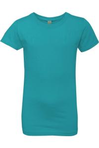 Футболка принцессы из хлопка Next Level Girls, цвет tahiti blue