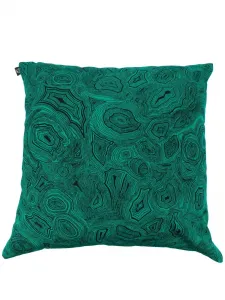 Подушка с принтом Malachite (60 см) Fornasetti, черный
