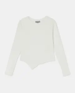 Длинный рукав асимметричная футболка из специальной ткани для девочки Coconut El Corte Inglés, цвет 120 Crudo