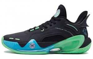 Баскетбольные кроссовки Battle Axe 6 Basketball Shoes Men Mid-Top Black Qiaodan