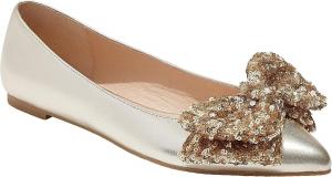 Туфли на плоской подошве Jack Rogers Debra Ballet - Leather/Sequins, цвет Platinum