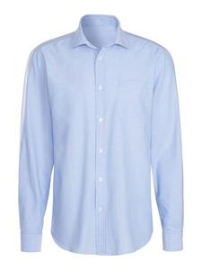 Рубашка с длинным рукавом HIS, голубой