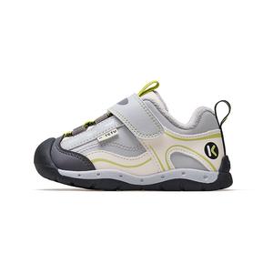 Скользоустойчивая обувь для малышей на осень и зиму KATETU, серый белыйчерный (Winter Fleece-Lined)