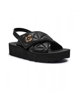 Сандалии кожаные Love Moschino, черный