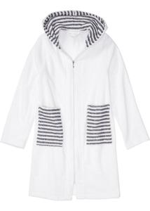 Махровый халат из натурального хлопка Bpc Bonprix Collection, белый