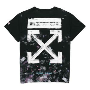Футболка Off-White Seeing Things Washed T-Shirt 'Black', черный