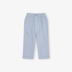 Брюки H&M Adorables прямые хлопковые из муслина 4-36 месяцев, синий